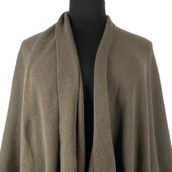 SONIA RYKIEL PARIS VINTAGE WOOL ANGORA KNIT TASSEL CAPE PONCHO SWEATER WRAP - Picture 5 of 9